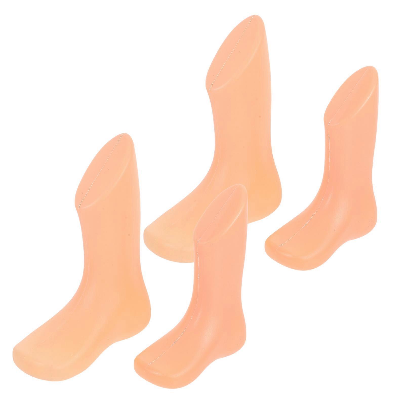 Toddler Foot Mannequin Plastic Mannequin Feet for Displaying 8Pcs Store Use