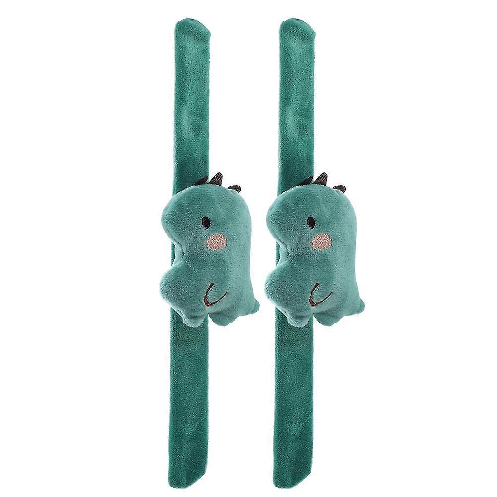 Dinosaur Slap Bracelets 6 Pcs Cartoon Party Favors for Kids Adjustable Flexible Wristbands 24X6.5X3.5CM Suitable for Various Occasions