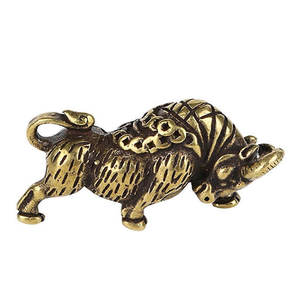 DIY Making Cattle Shaped Pendant Keychain Accessory 3Pcs Coffee