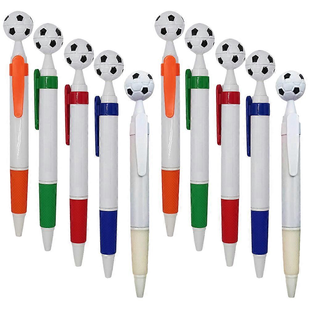 Retractable Soccer Shape Ballpoint Pens Office Use Home Use 15Pcs