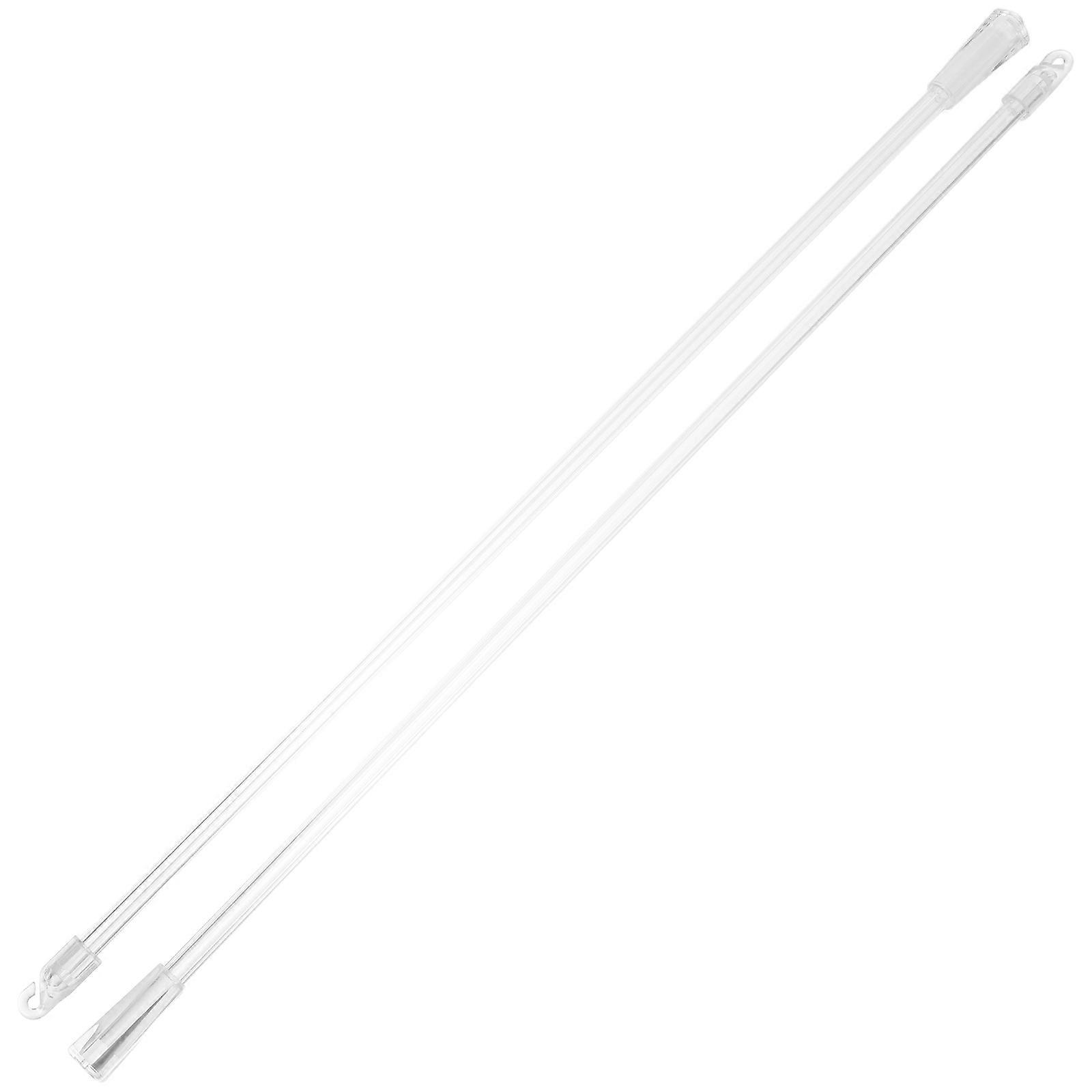 Transparent Vertical Blind Rod for Blind Opener Tilt 6Pcs Hook