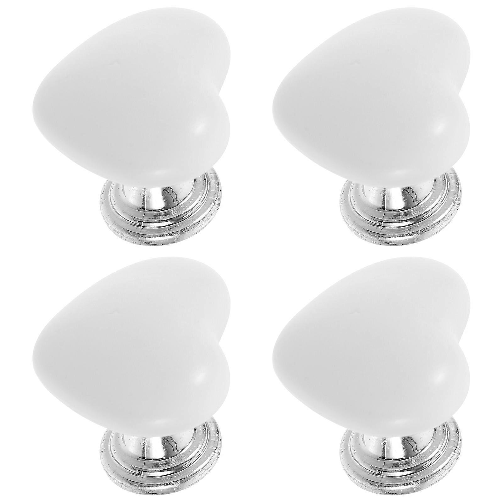 Stylish Toilet Button Accessories Heart Shape Easy Installation 8 Pcs For Home Toilet
