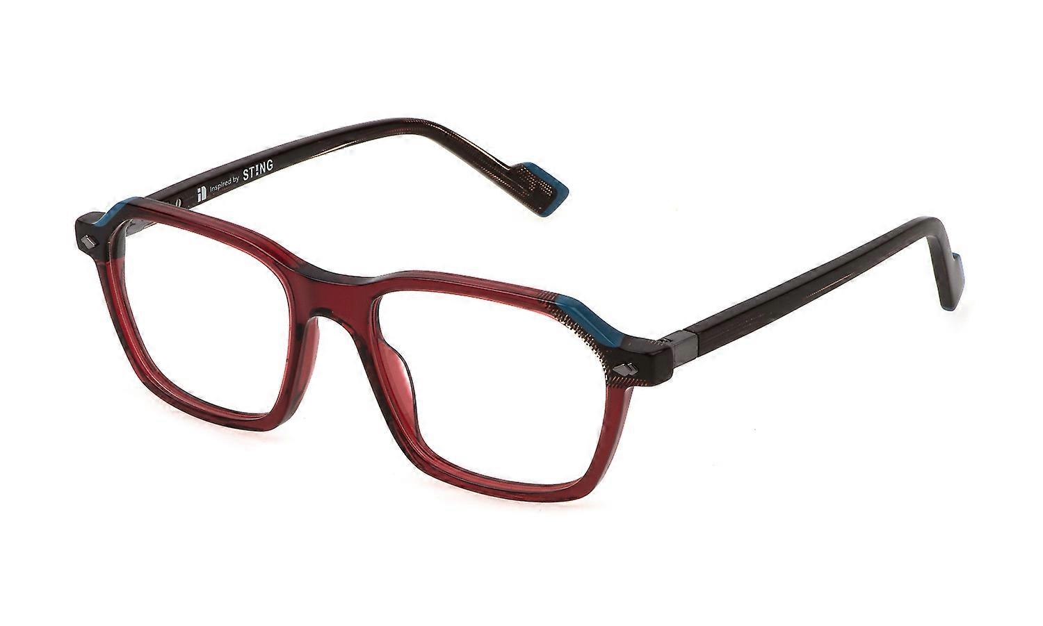 Eyewear Frames Sting VST498 0V64 ROSSO BORDEAUX Transparent LUCIDO 53/18/140 UNISEX