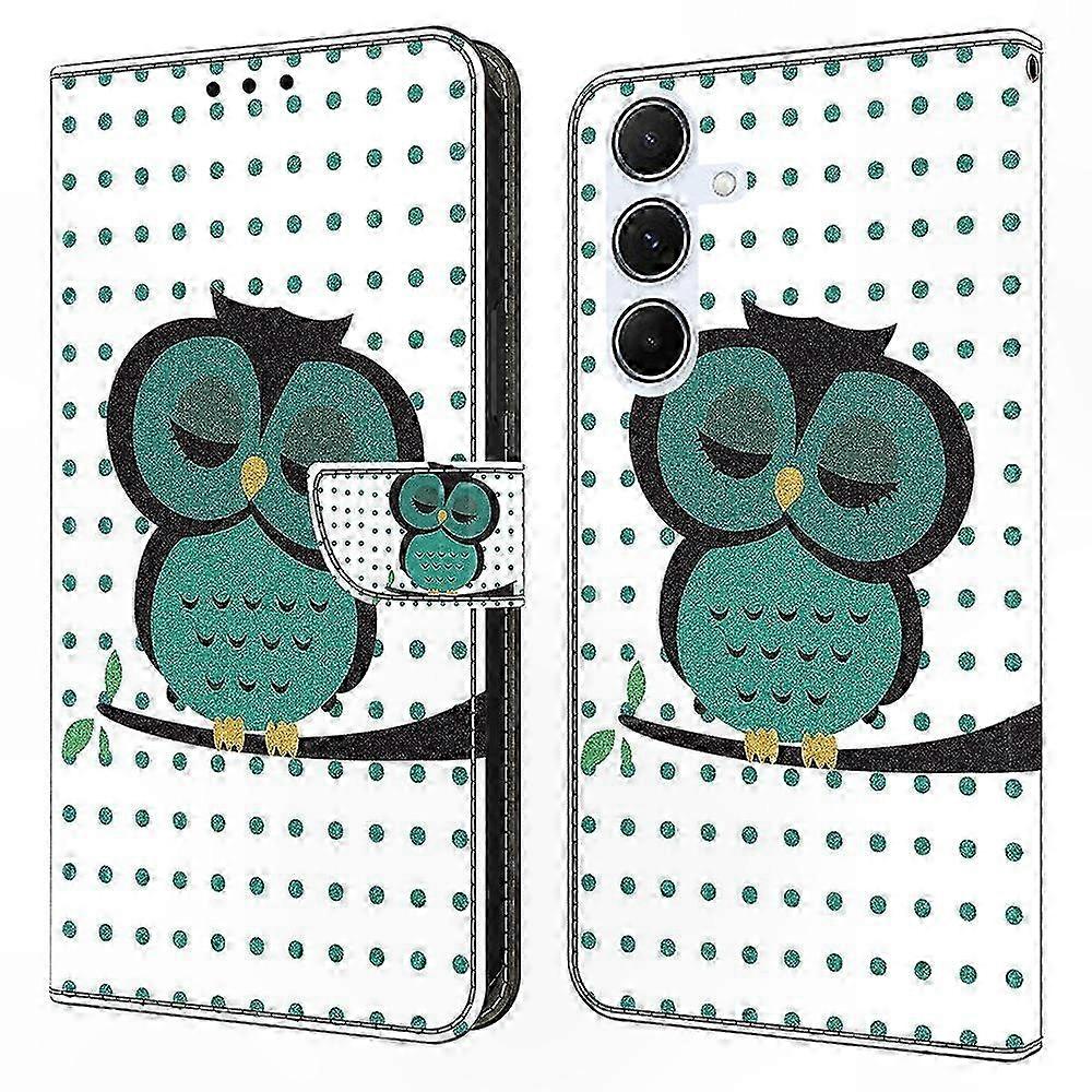 Magnetic Clasp Leather Wallet Case with 3D Pattern for Galaxy A36 5G A56 5G Phone Cover