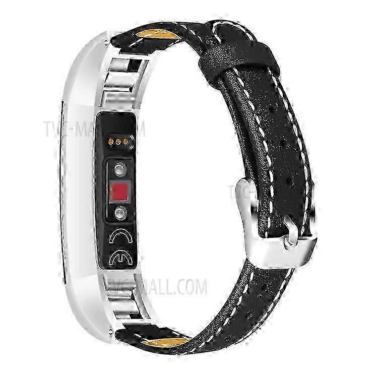 Genuine Leather Watch Band Compatible For Fitbit Alta HR