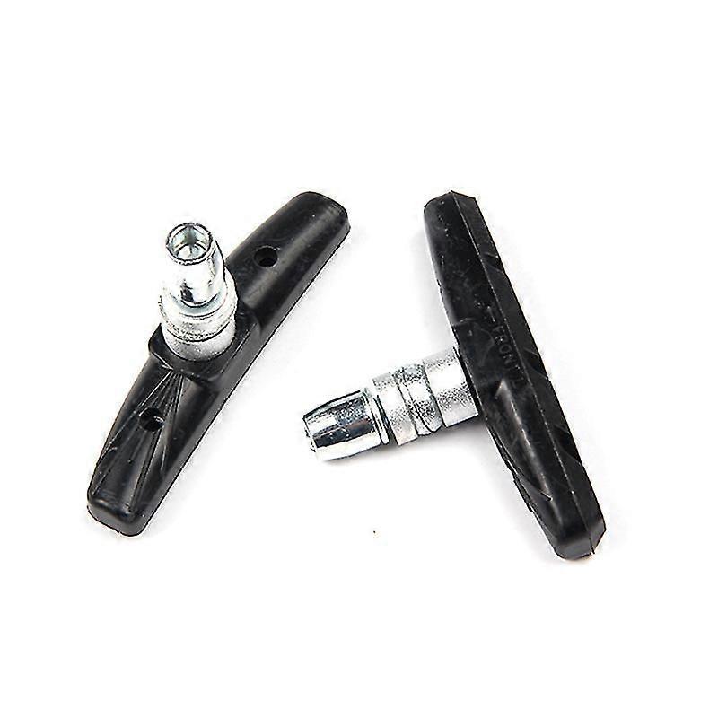 Bicycle Brake Pads With Hexagonal Nuts And Spacers V-bike Brake Blocks (black) (2pcs)