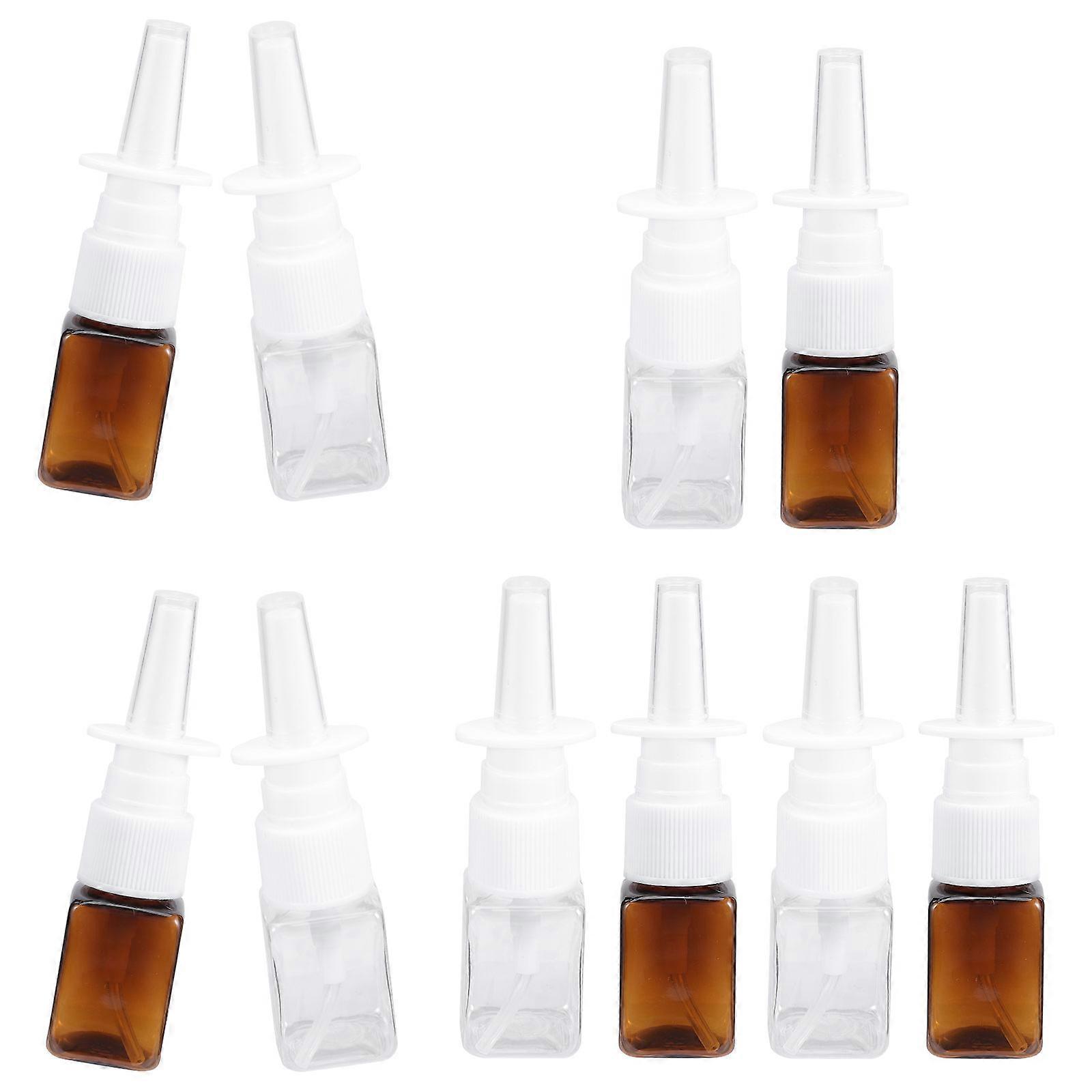 Portable Nasal Spray Bottle Empty Nose Spray Bottle for Storage 10Pcs