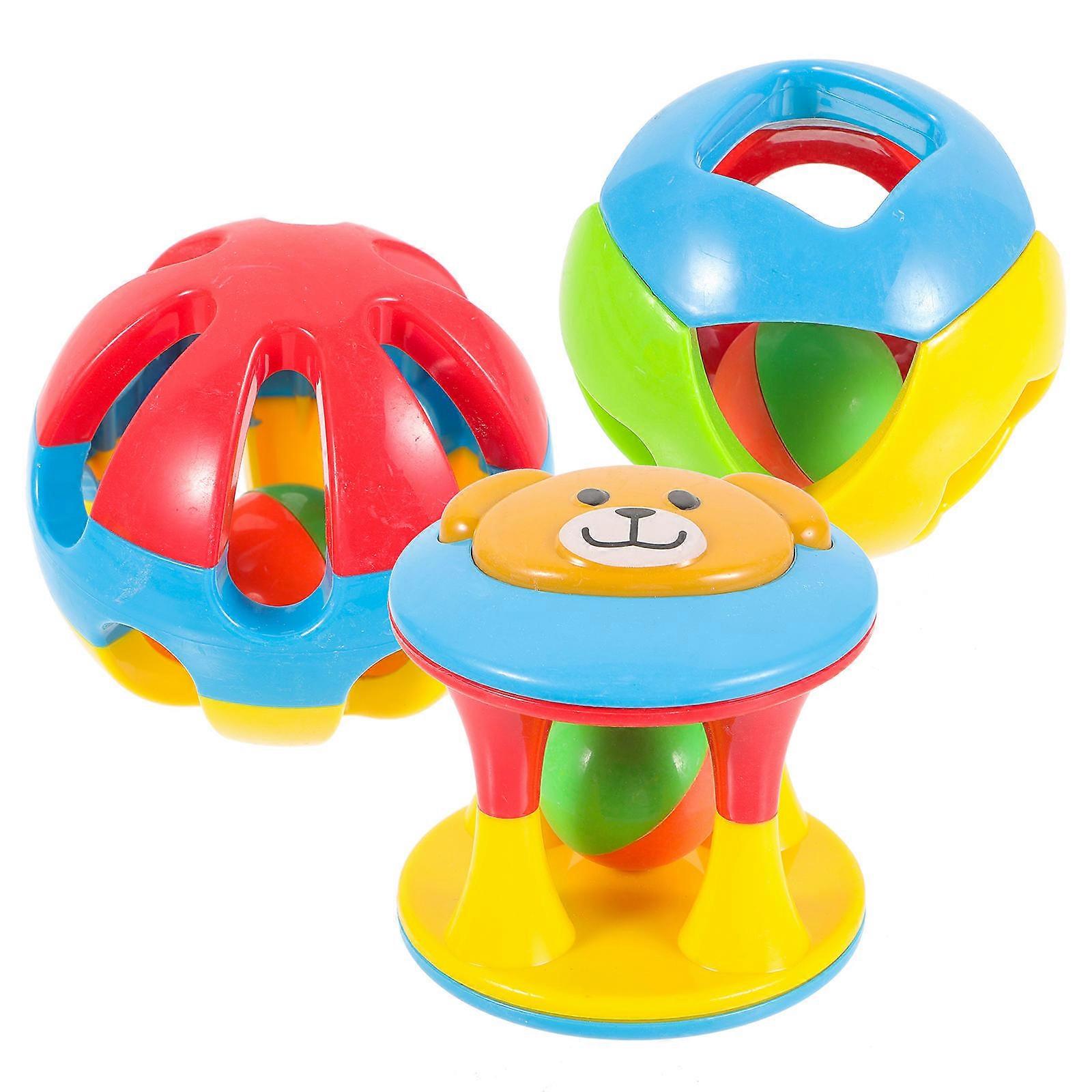 Parrot Teether Ball Toy for Parrot Training 6Pcs Colorful Chewing Balls