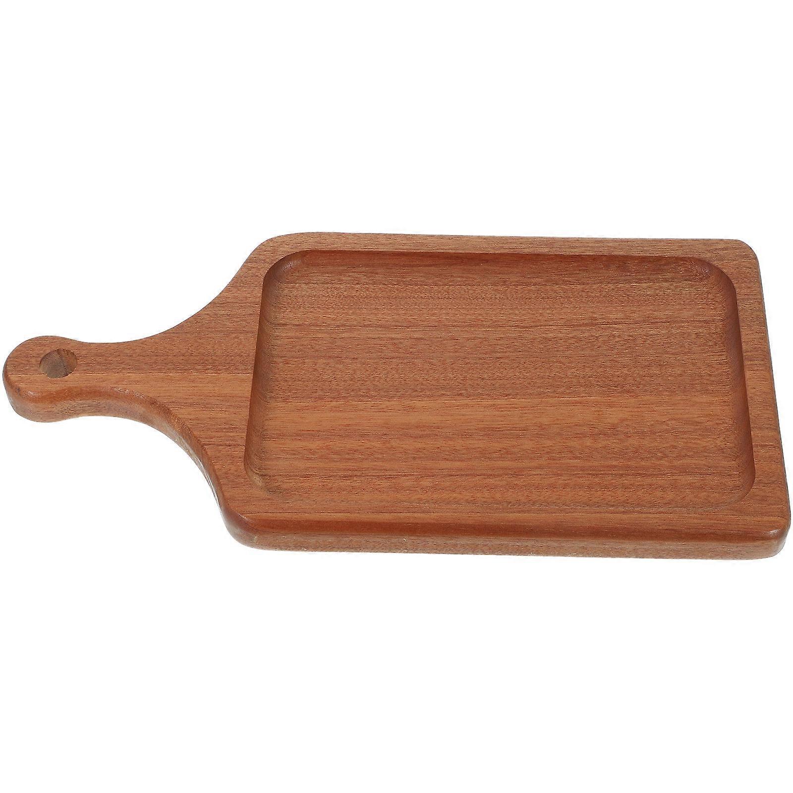 Rectangular Charcuterie Board 3Pcs Wooden Tray for Family Dinner Party Light Brown Multi-functional Serving Plate