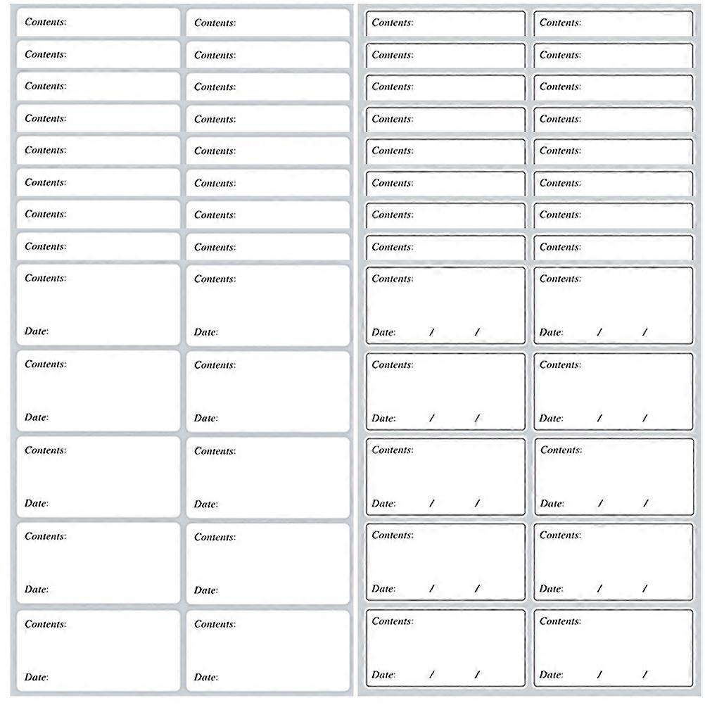 Convenient Bottle Sticker Blank Food Labels for Pantry Use 80 Sheets