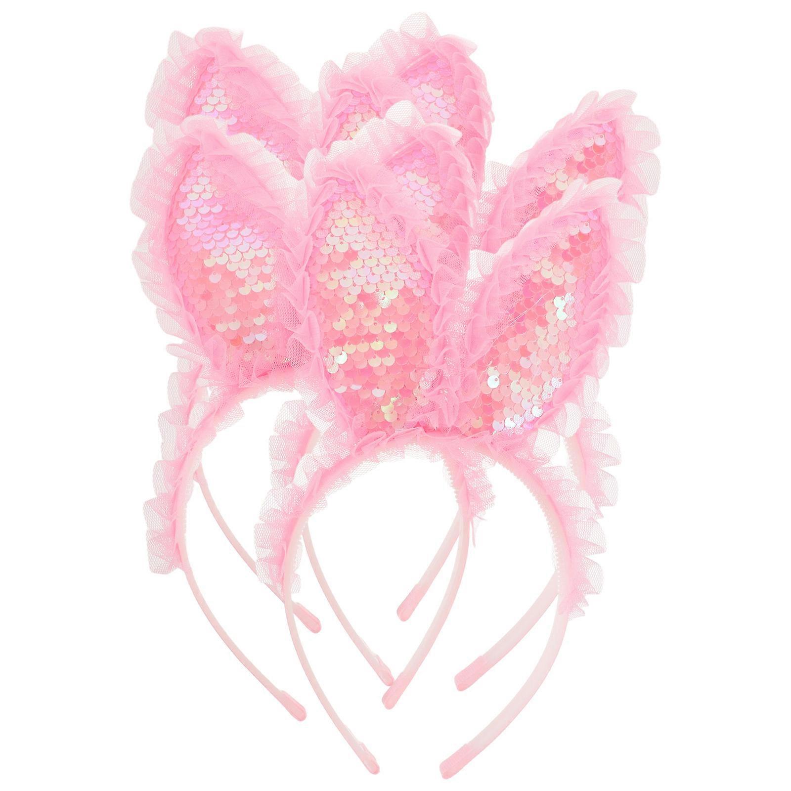 Glowing Rabbit Ear Headbands Party Decoration For All Ages In Festive Style Ideal For Carnival Events With 16 Pcs