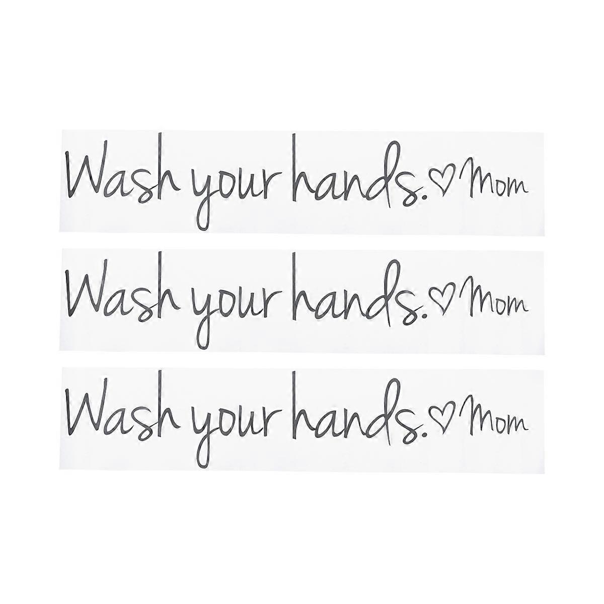 Wall Decals for Restroom Tips 9Sets of Hands Stickers