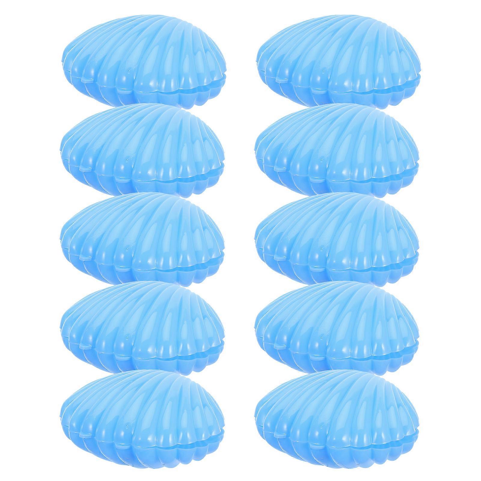 30 Pcs Shell Shaped Jewelry Container Suitable For Celebrations Gift Packaging Plastic Material