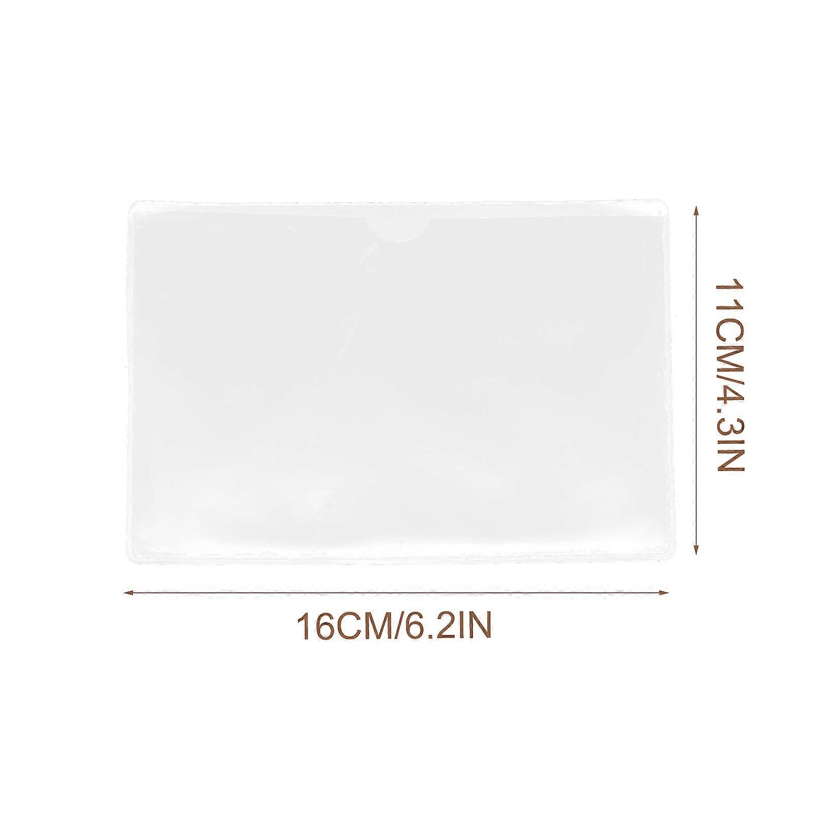 Material Card Sleeves Label Holder for Storage 30Pcs Transparent Self-Adhesive Pouches