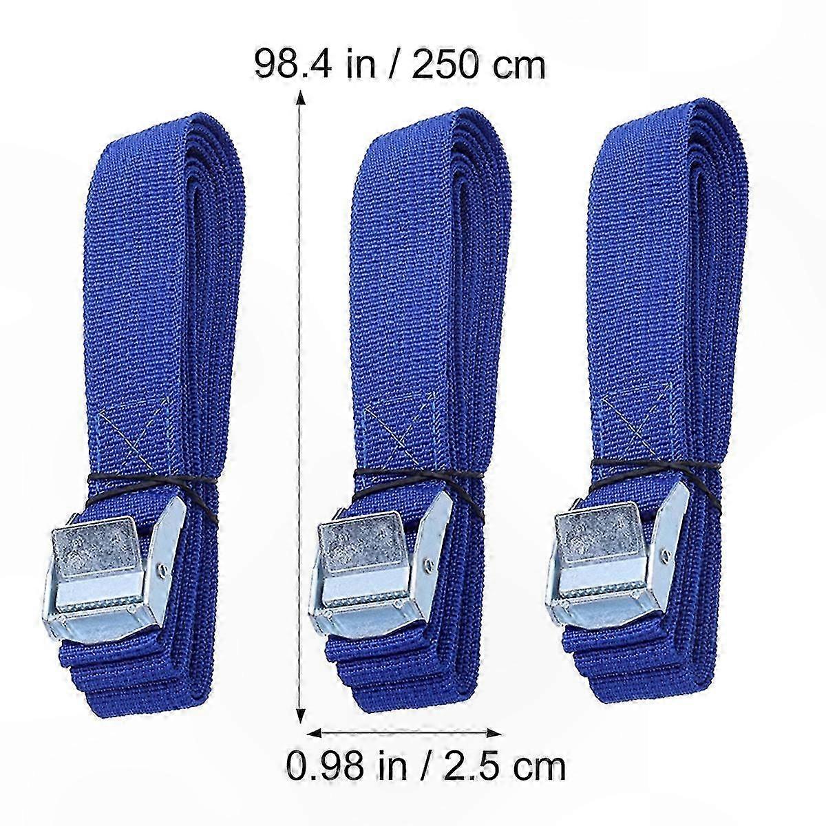 Heavy Duty Tie Down Straps with Quick Release Buckles for Cargo Securing - 8 Pack