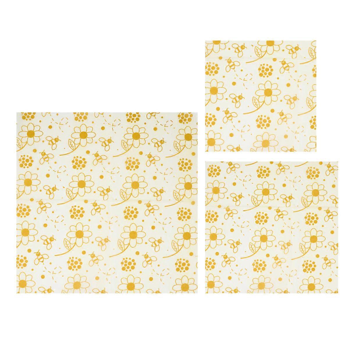 Beeswax Preservation Cloth Cotton Food Wraps for 9Pcs Reusable Set