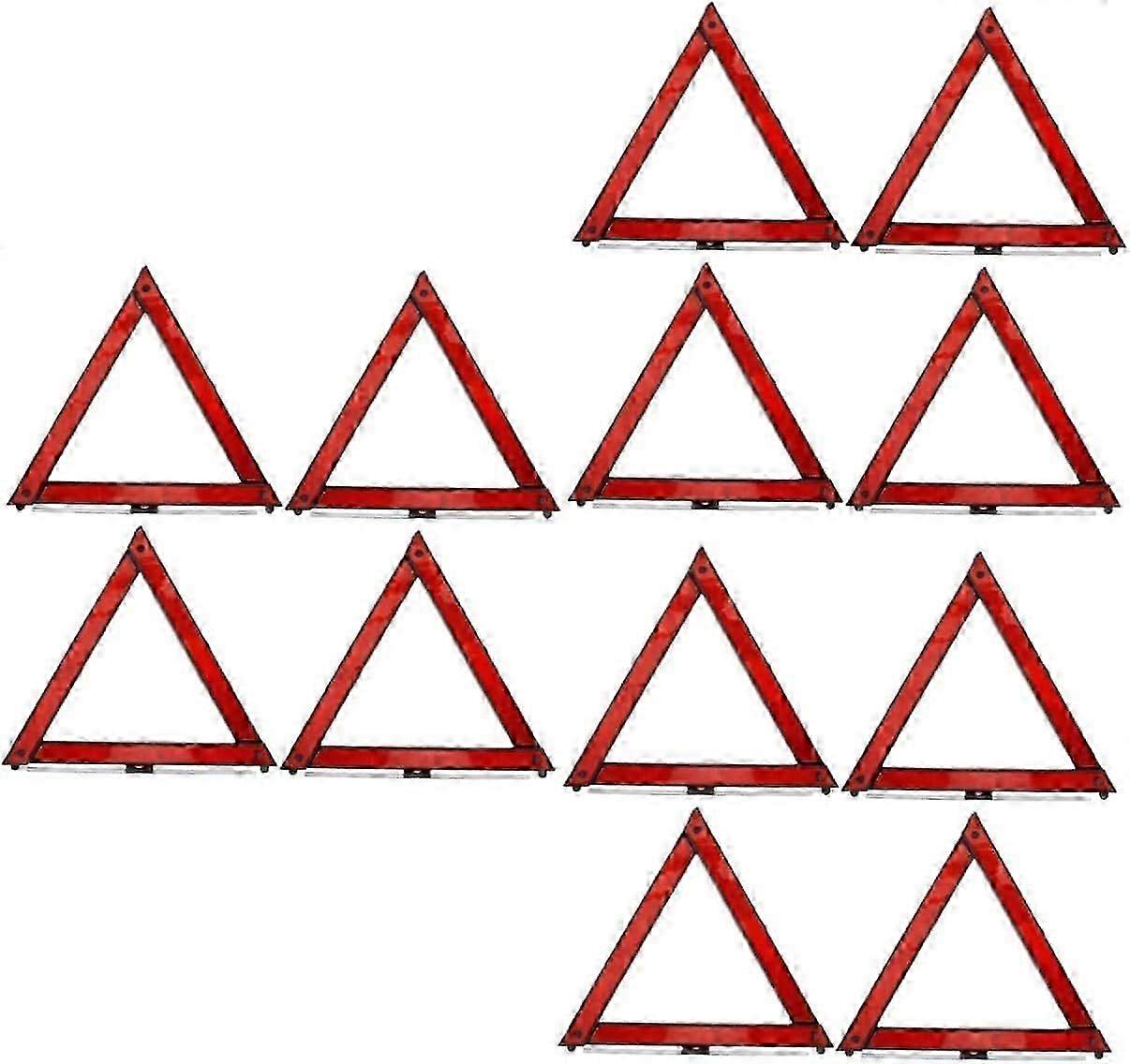 2025 Latest Model  3sets Warning Triangle Roadside Beacon Light Bar Reflective Triangle Sign for