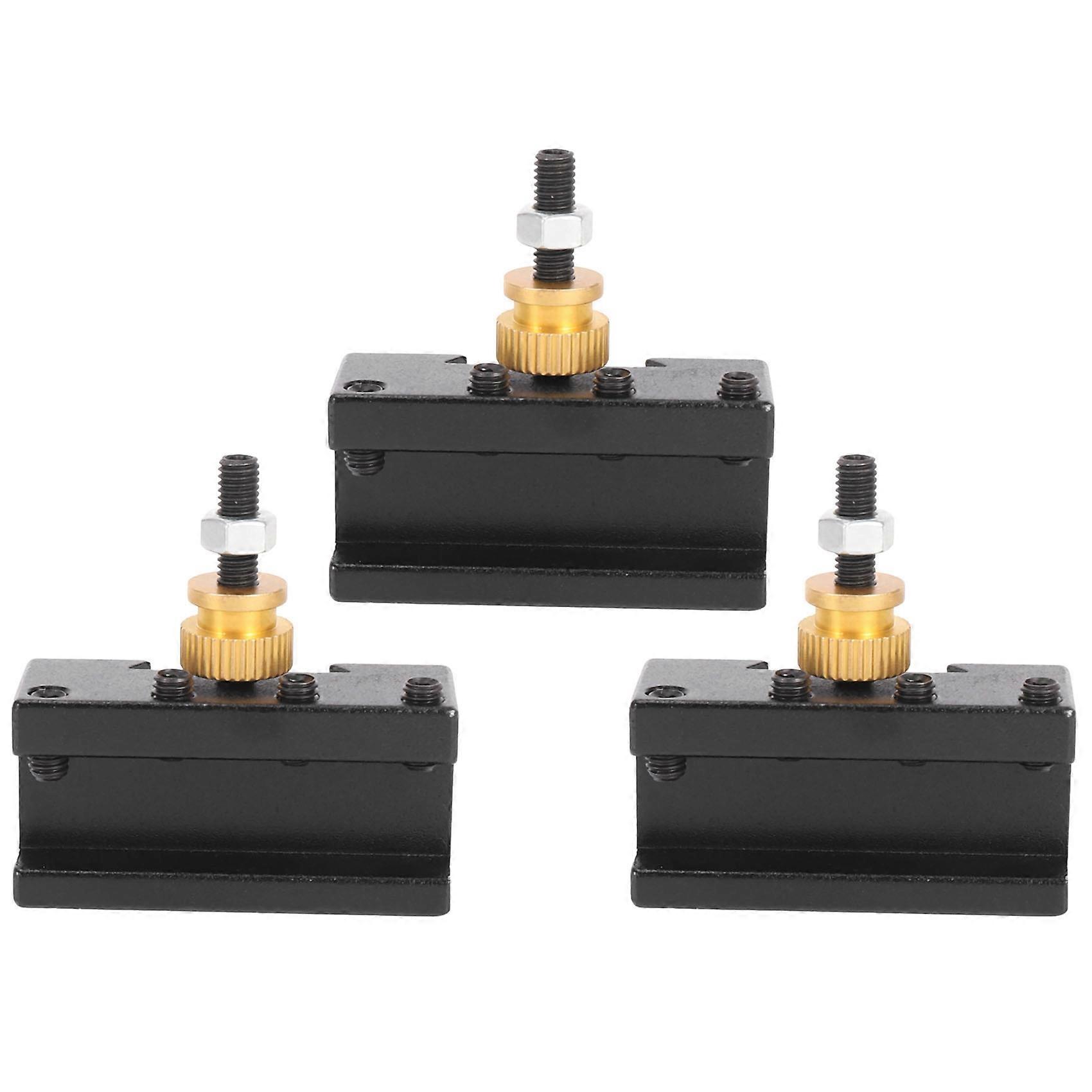 3Pcs Mini Lathe Quick Change Tools Post Holder Kit (1/4-1/2Inch)