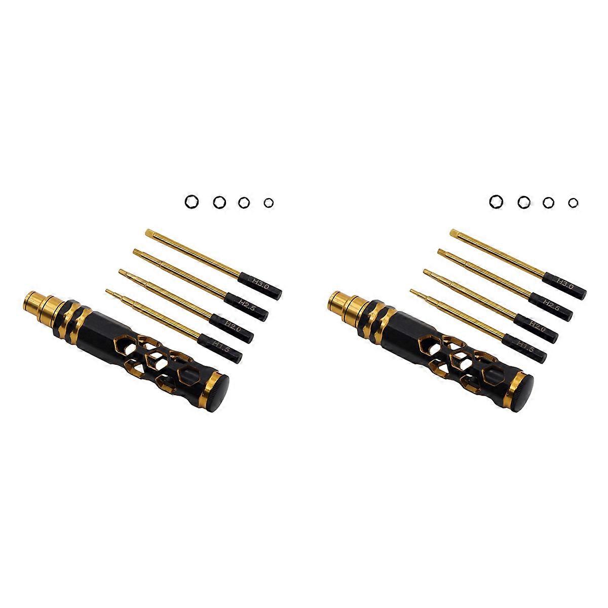 Hexagonal Head Screwdriver Hexagonal Screwdriver Tool Black+Gold