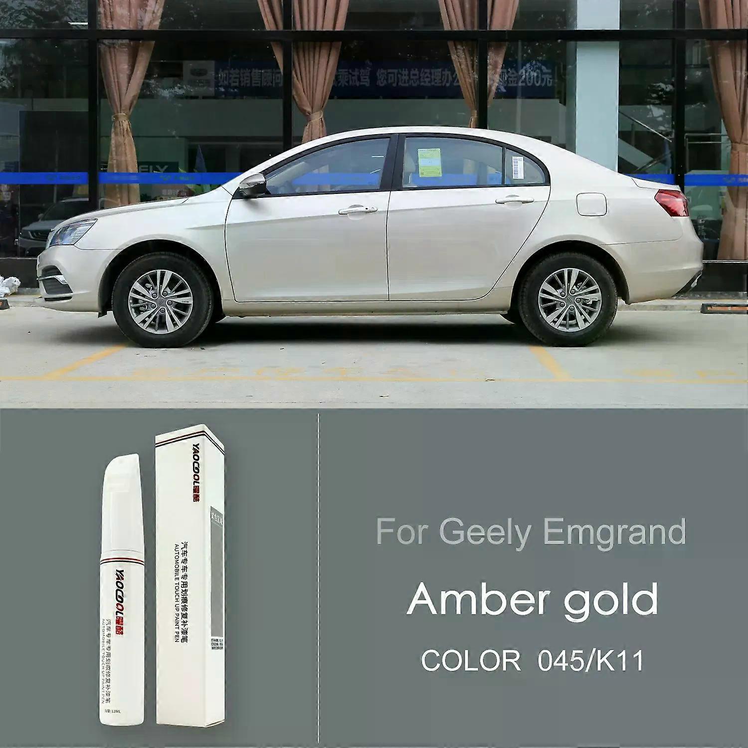 For Geely Emgrand Car Paint Surface Repair Paint Pen To Increase Gloss Varnish Scratch Removal Repair Tool Deva Grey Ice White