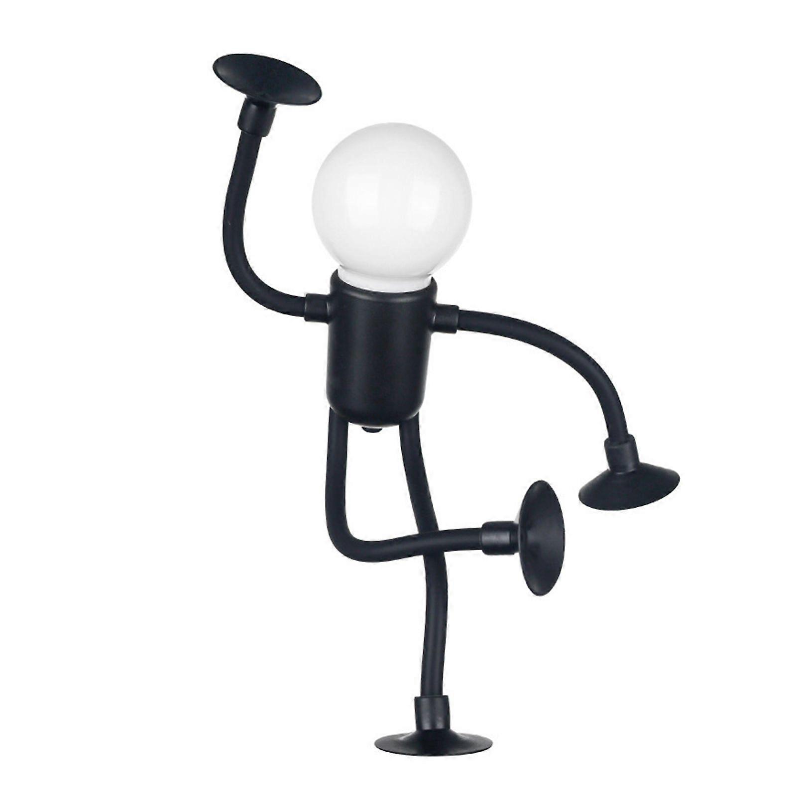 Cute Cartoon Figure Man Shape Night Light Battery Powered Portable Reading Table Night Lamp Great Present Idea NEW