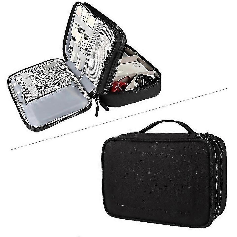 For Sm02s Doublelayer Multifunctional Digital Accessory Storage Bagnavy Blue