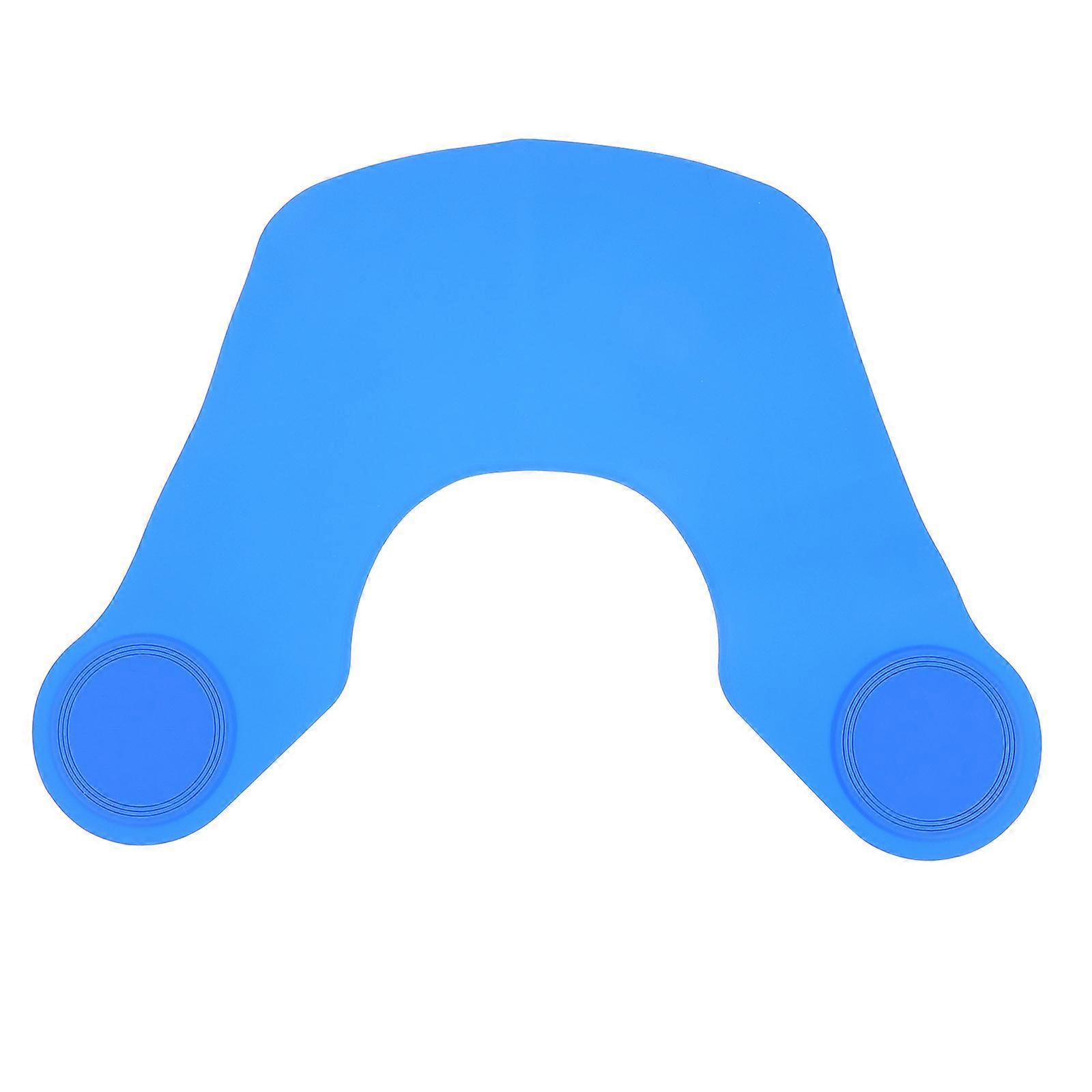 Blue Silicone Hair Cutting Collar for Salon Use 2Pcs Adjustable Neck Wrap