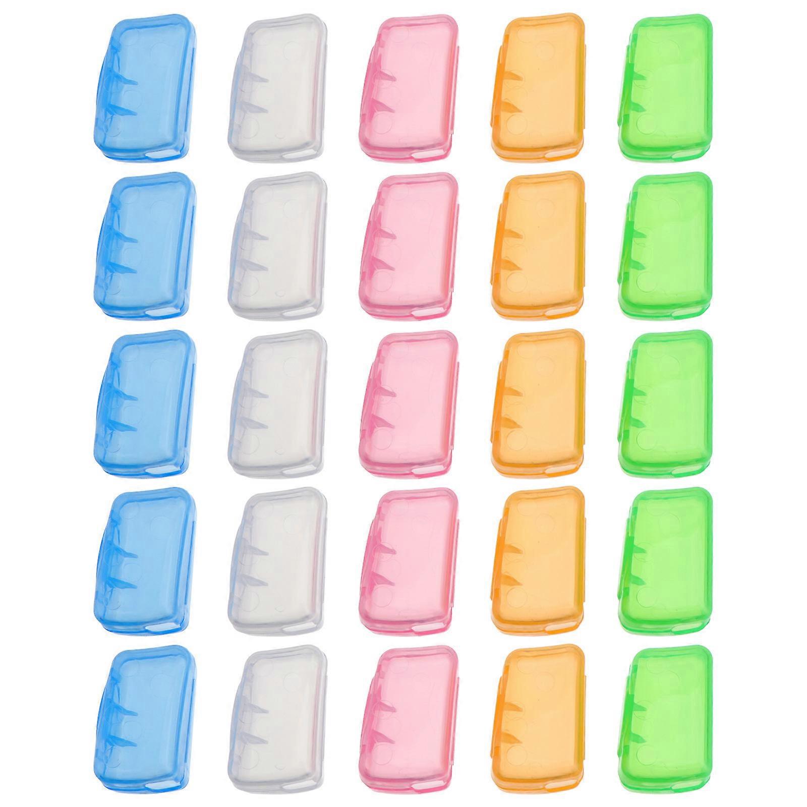 Toothbrush Protective Cover Plastic Case for Brush Head Protection 60Pcs