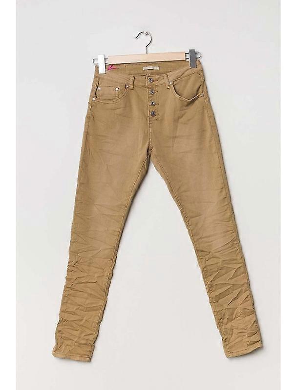 Place Du Jour Buttoned Bukser Jogsjeans