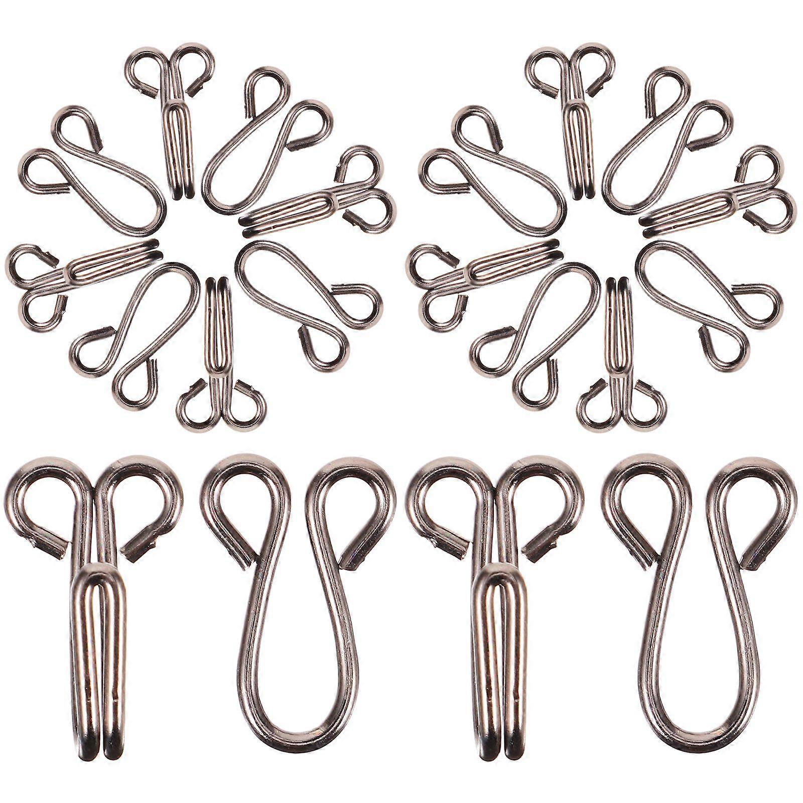 30 kpl ompelukoukut metalliset vaatekoukut rintaliivien koukut koukut hamehoussujen vaihto