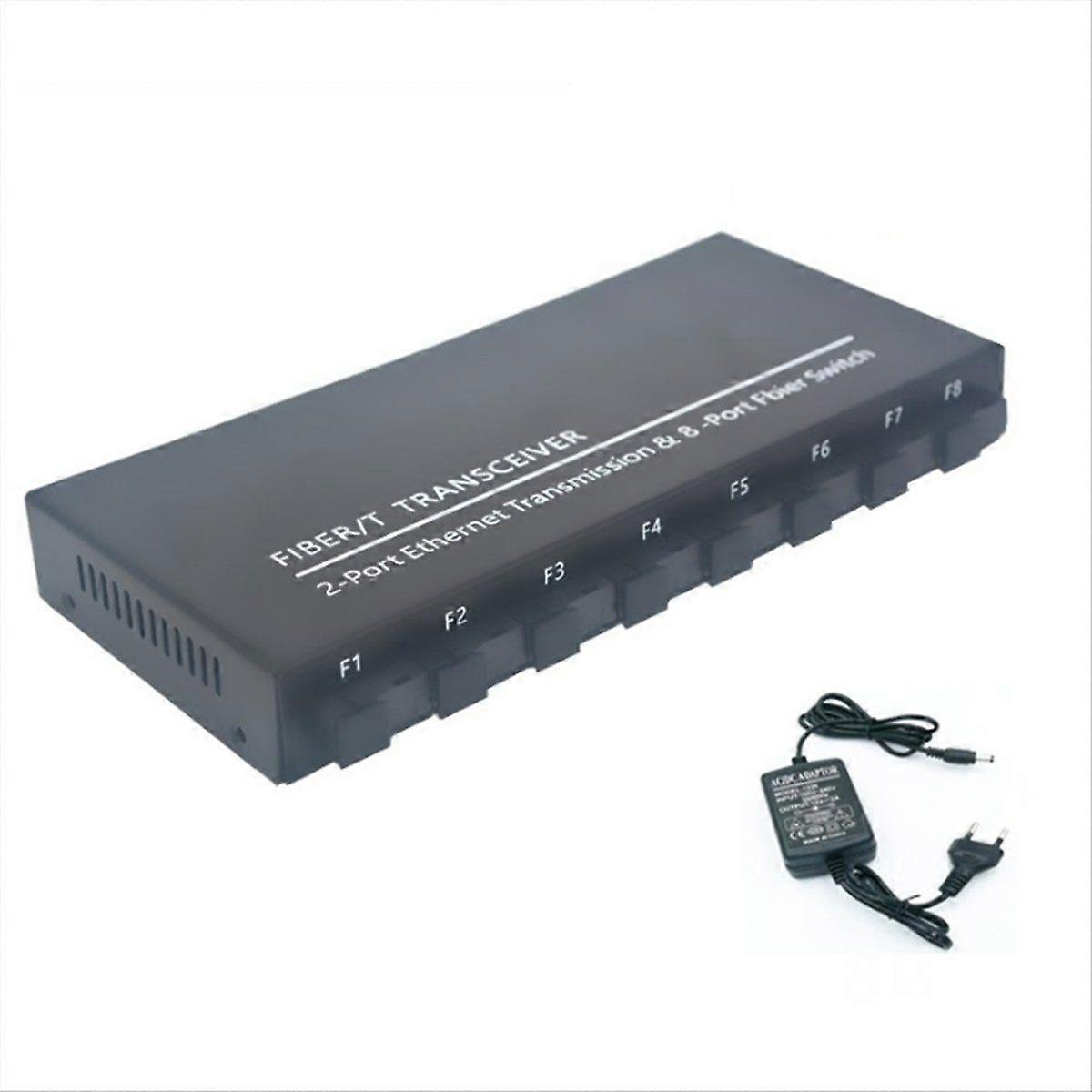 Gigabit Fiber Optical Switch 8 SC 2 1000M RJ45 B EU PLUG