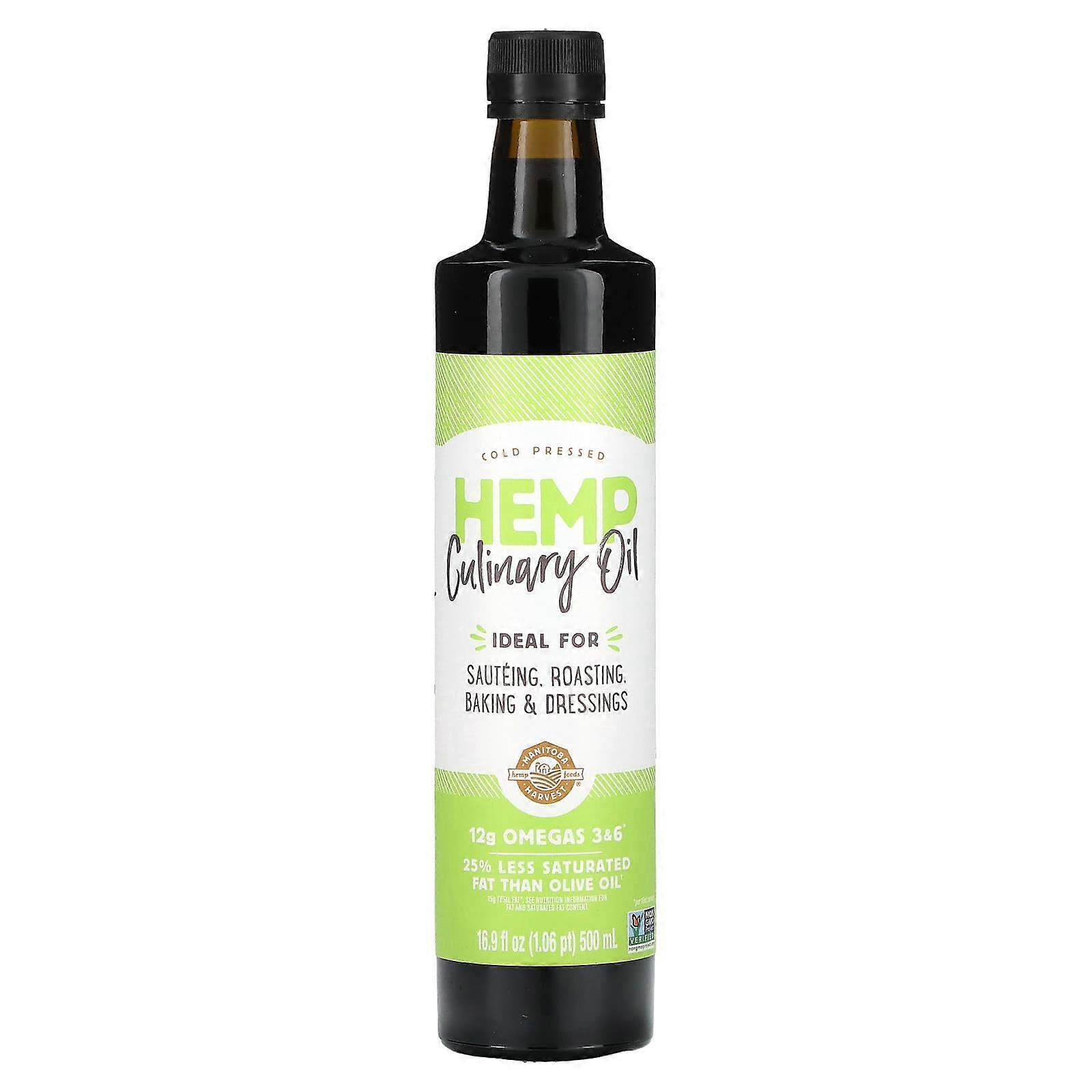 Hemp Culinary Oil, Cold Pressed, 16.9 fl oz (500 ml)