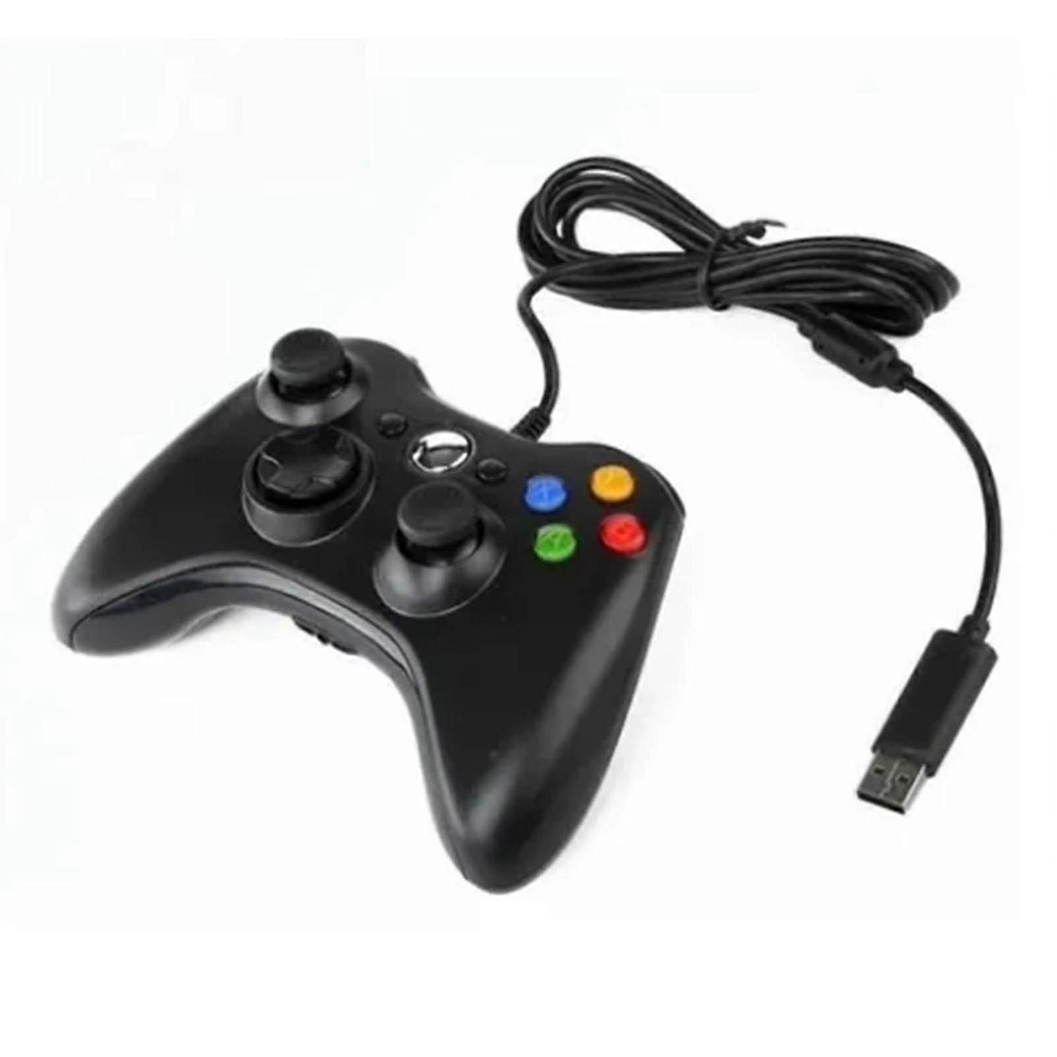Wired Gamepad for Xbox 360 Universal Vibration Wired Joystick Gaming Controller for Android for PC Black