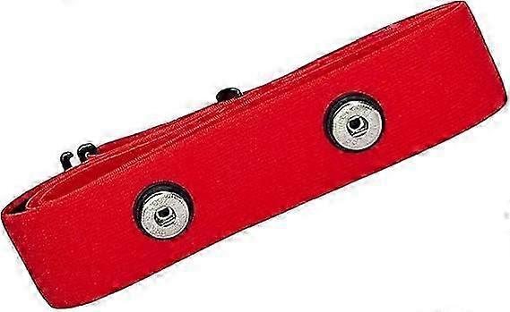 Red Heart Rate Monitor Chest Strap - Soft Adjustable Belt Compatible with Garmin Polar H10 Wahoo Coospo, 45 mm Buckle, One Size