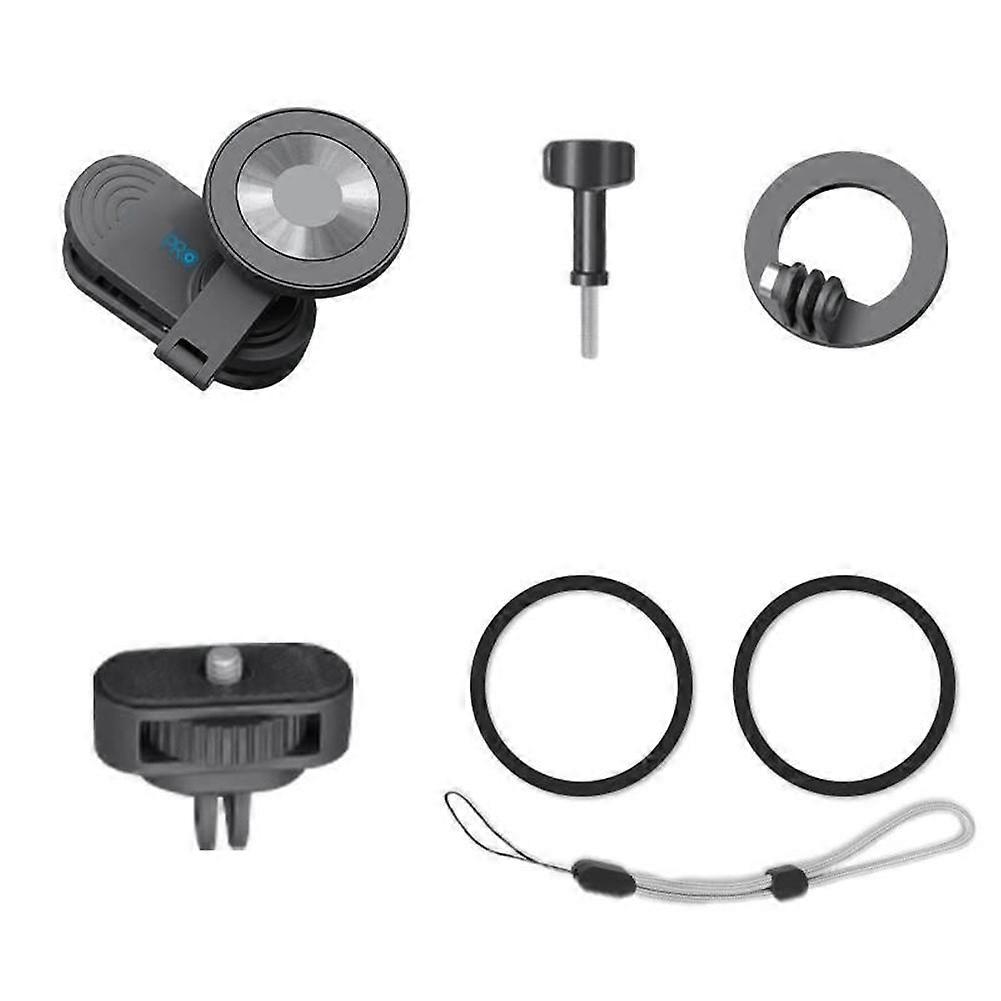 Quick-Release Magnetic Clip with Base Kit for DJI Action 6 5Pro 4 3 for GoPro 13/12/11 for Insta360 Shooting Chest Clip