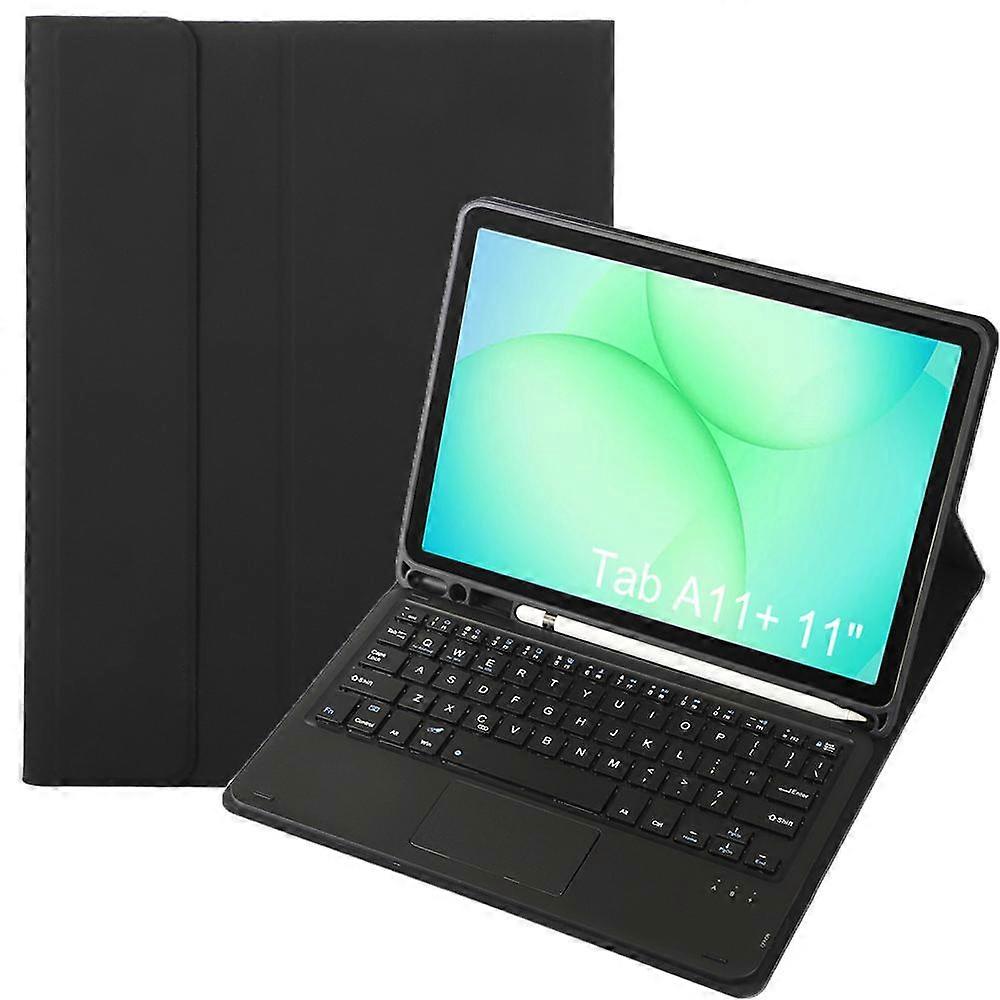 Candy Color TPU Touch Bluetooth Keyboard Leather Tablet Case with Pen Holder For Samsung Galaxy Tab A11+