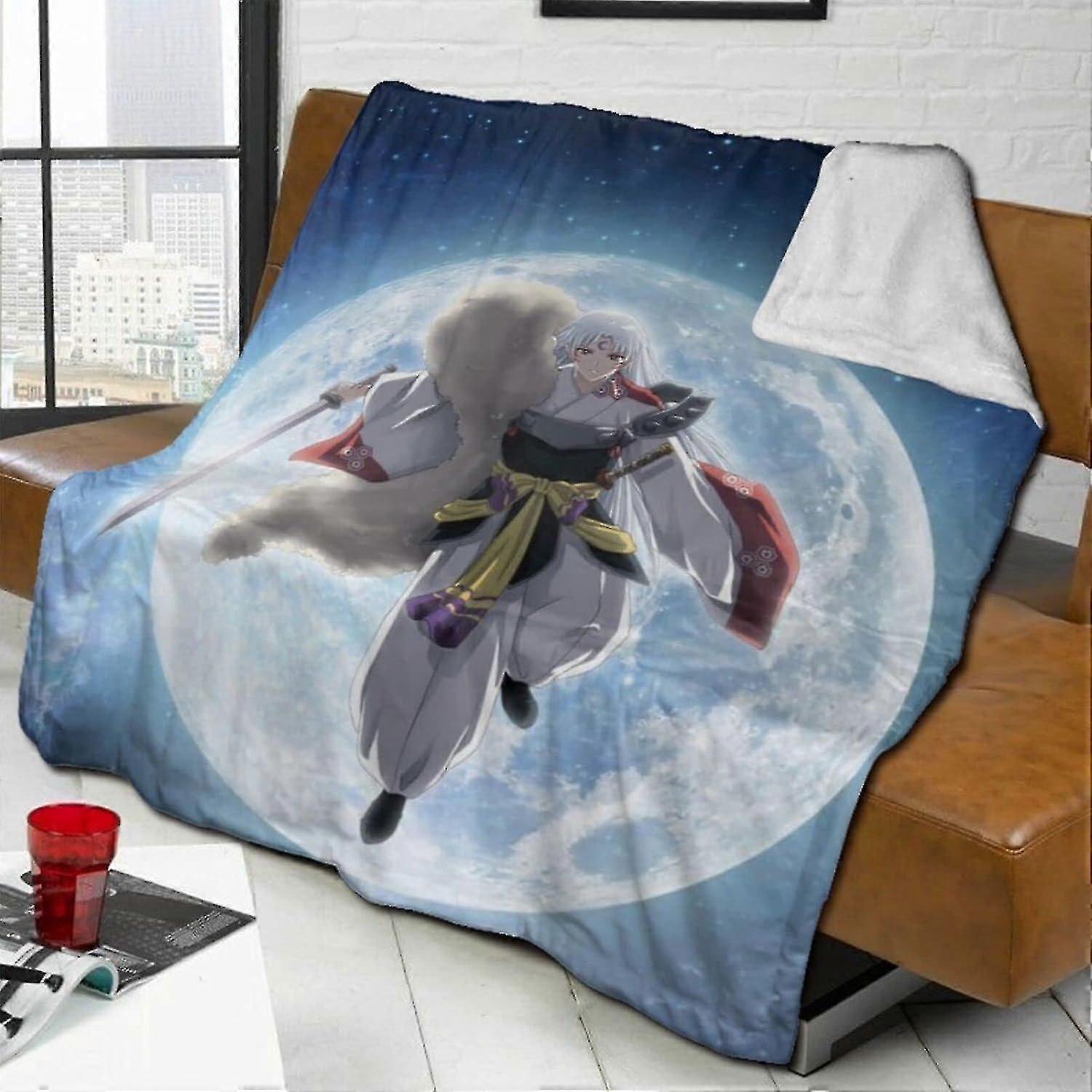 Cobertor de animação de desenho animado japonês para crianças Cobertor de flanela com padrão chique