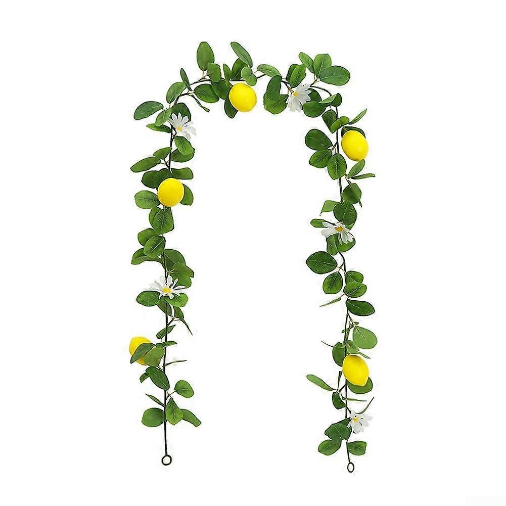 Decorative Faux Lemon Vine 200cm Length For Home And Event Decor, Artificial Lemon Vine, Indoor Use (B)