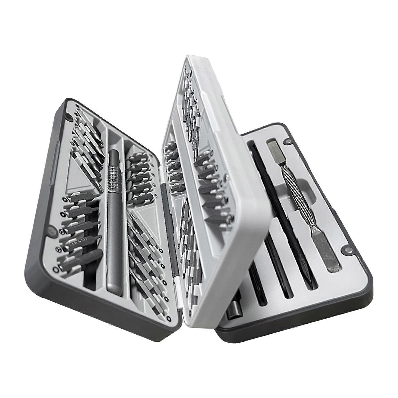 Comprehensive 66Piece Magnetic Screwdriver Set for Craft Enthusiasts and Professionals with Comfortable Grip Storage Box Multicolor