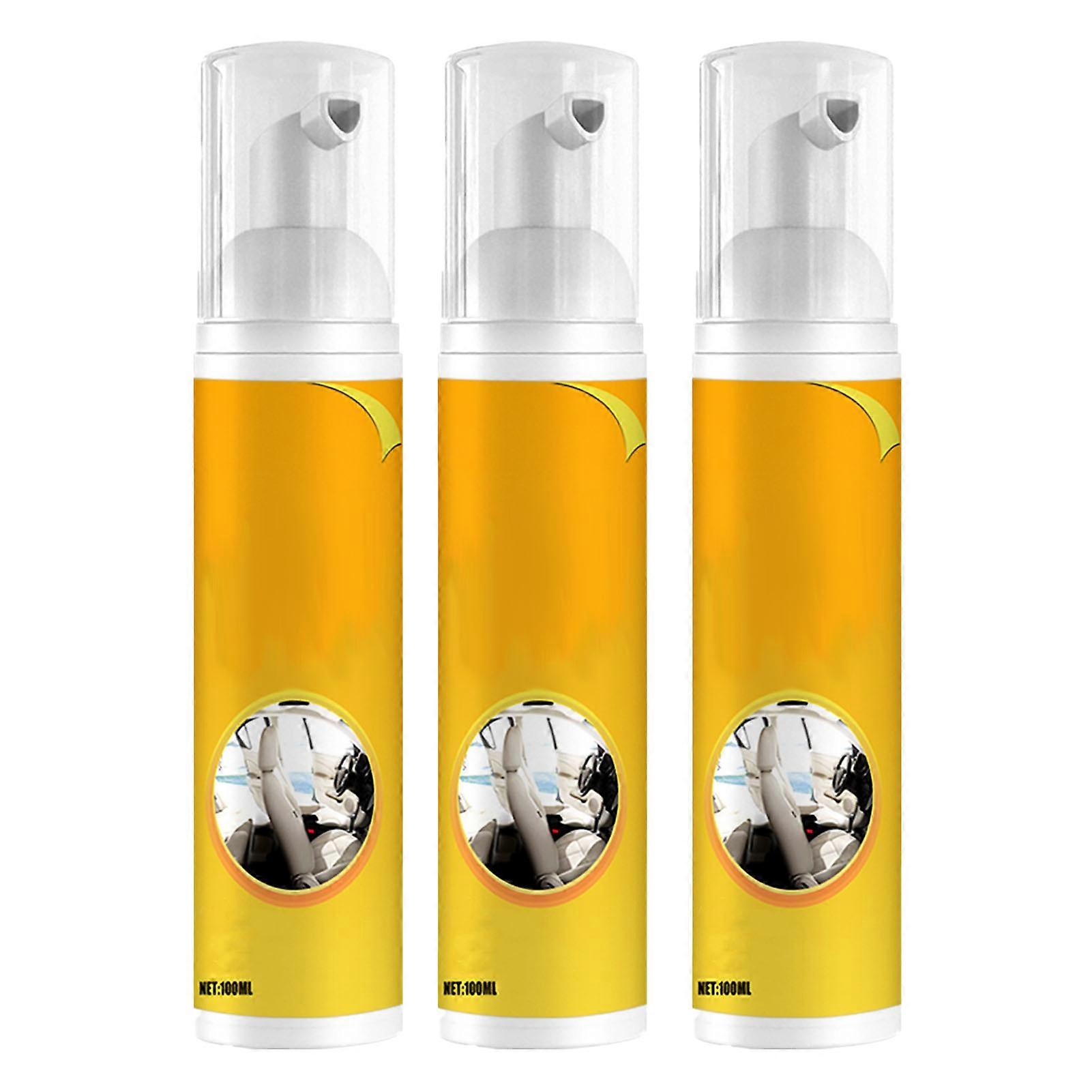 منظف داخلي لعجلة القيادة - 3 قطع من إزالة التلوث الرغوي القوي