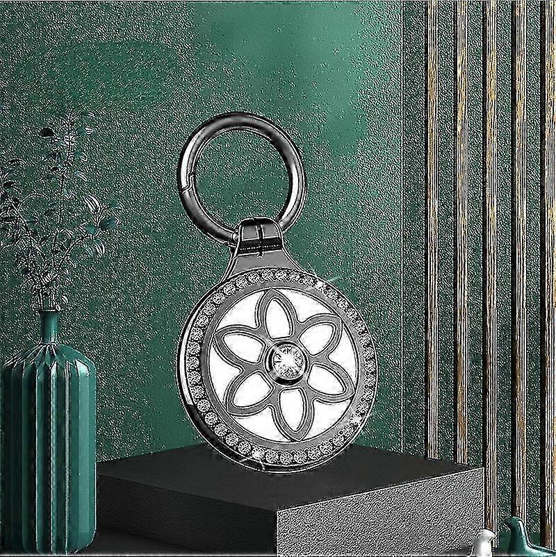 For Airtag Keychain, Metal Protective Case For Airtag With Key Ring Glitter For Dog, Cat, Kids, Keys, Wallet f26