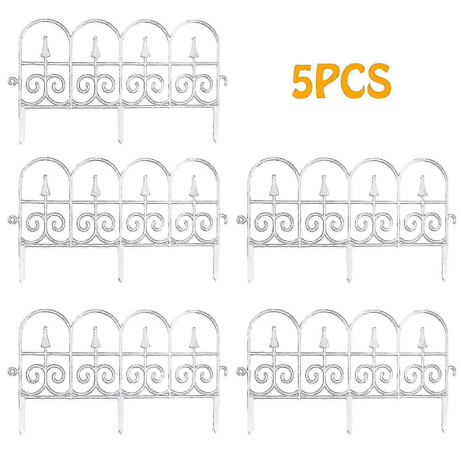 5pcsガーデンボーダー装飾フェンスエッジング屋外植物ボーダー芝生エッジフェンス庭の装飾のための柔軟なf26