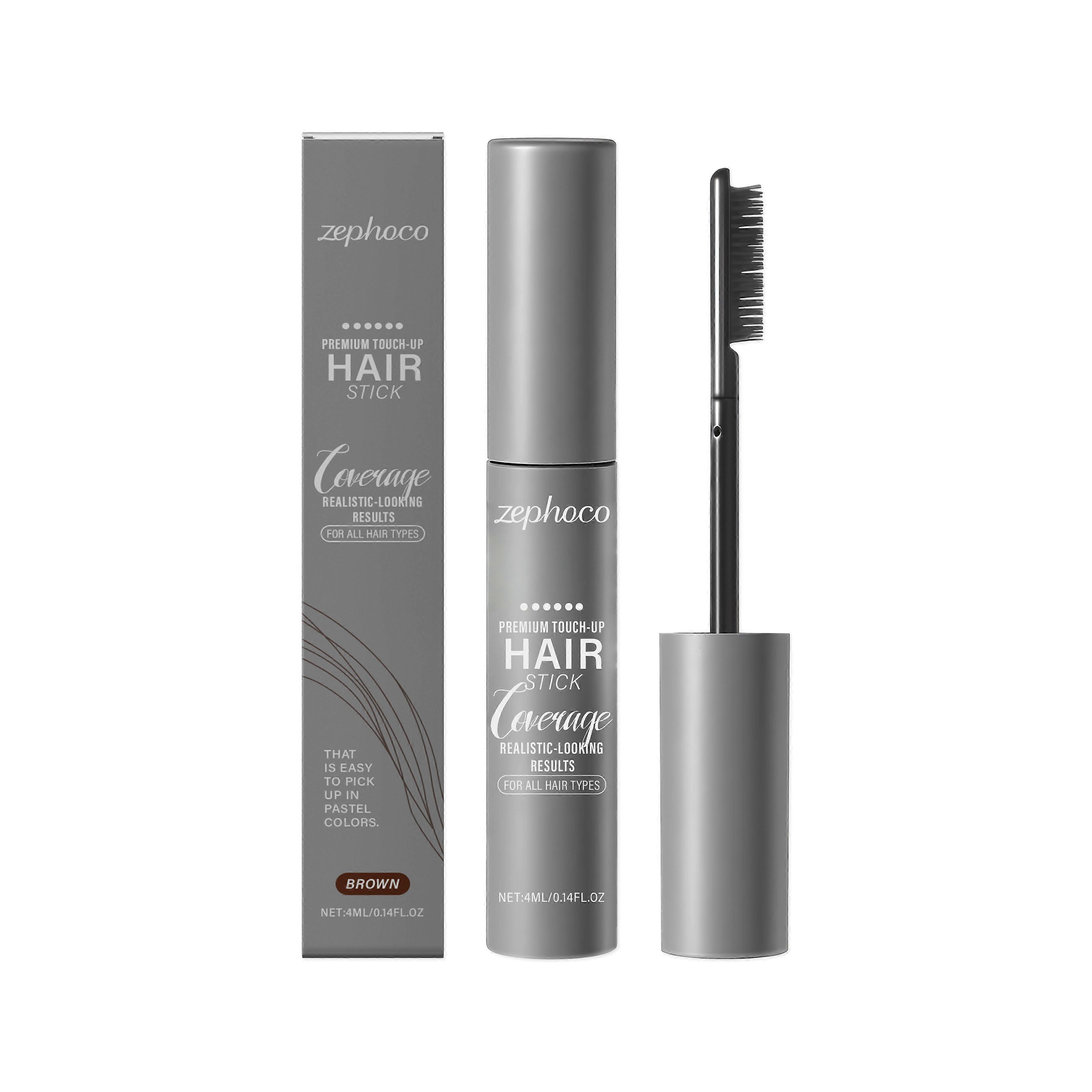 Zephoco Brown Hair Styling Cream Is Waterproof, Sweat-Proof, Long-Lasting, Natural And Non-Sticky. It Provides Natural Coverage And Is Easy To Color