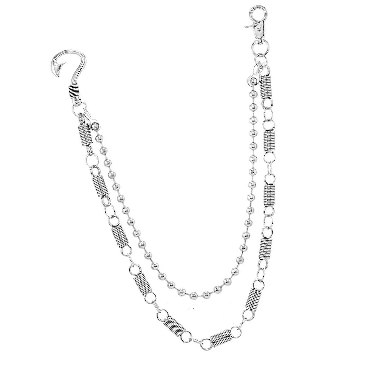 Expandable Metal Pants Chain Accessory for Adults Spring Design Dayto Night Transition Jewelry Secure Closure Multicolor