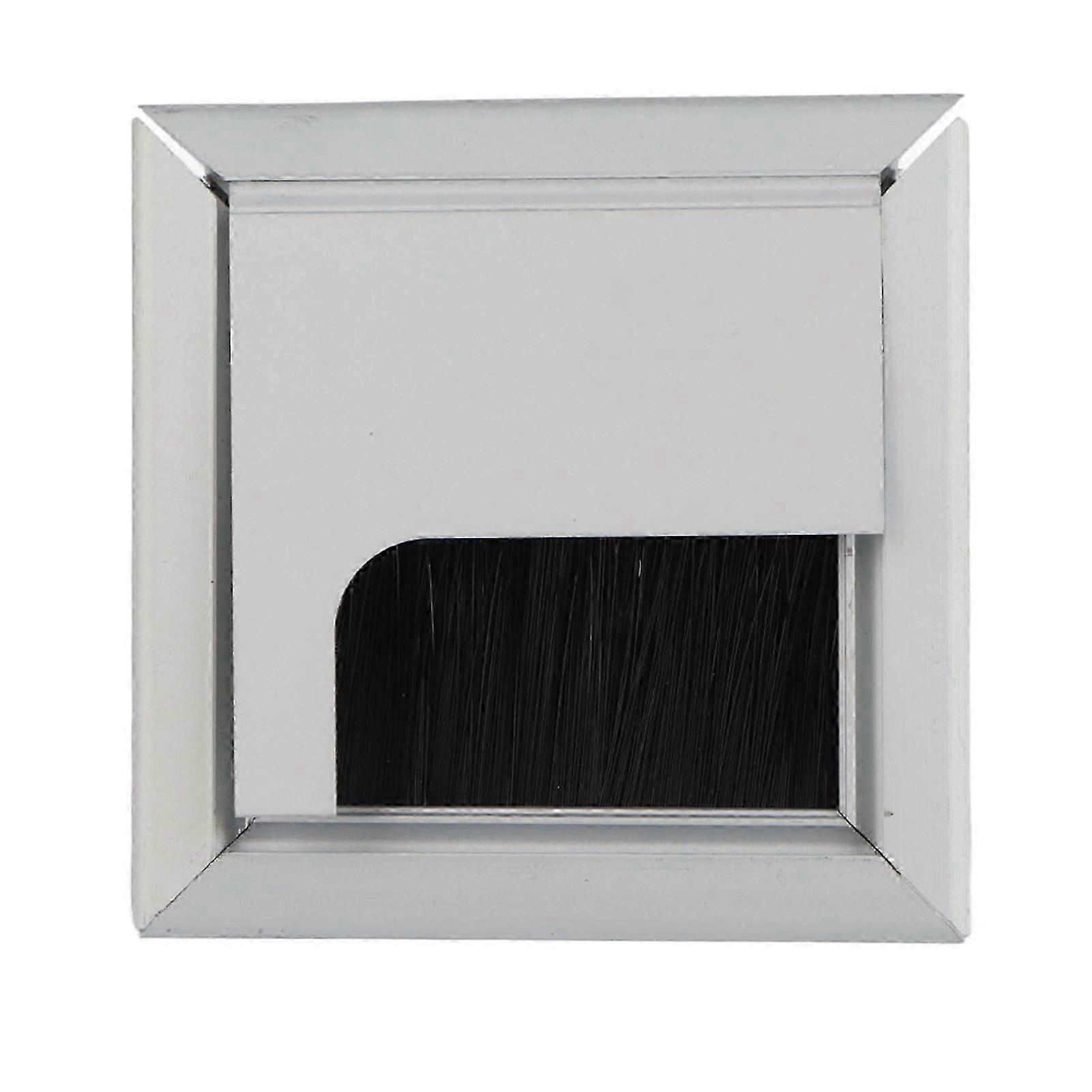 Square Aluminium Desk Computer Wire Cable Tidy Outlet Insert Hole Top Cover