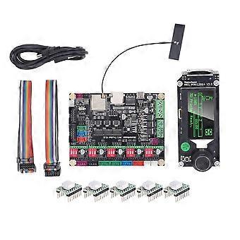 3D Printer Motherboard Kit Control Board with LCD Screen 5 A4988 Stepper Motor Drivers Mainboard Con