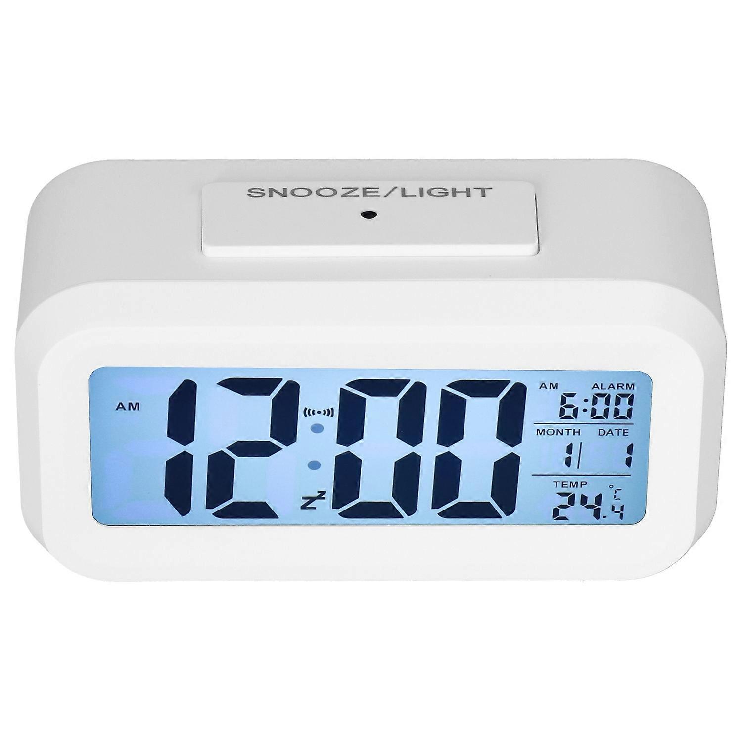 Digital Alarm Clock LED Large Display Electronic Night Light Snooze Function Alarm Clock for Bedroom