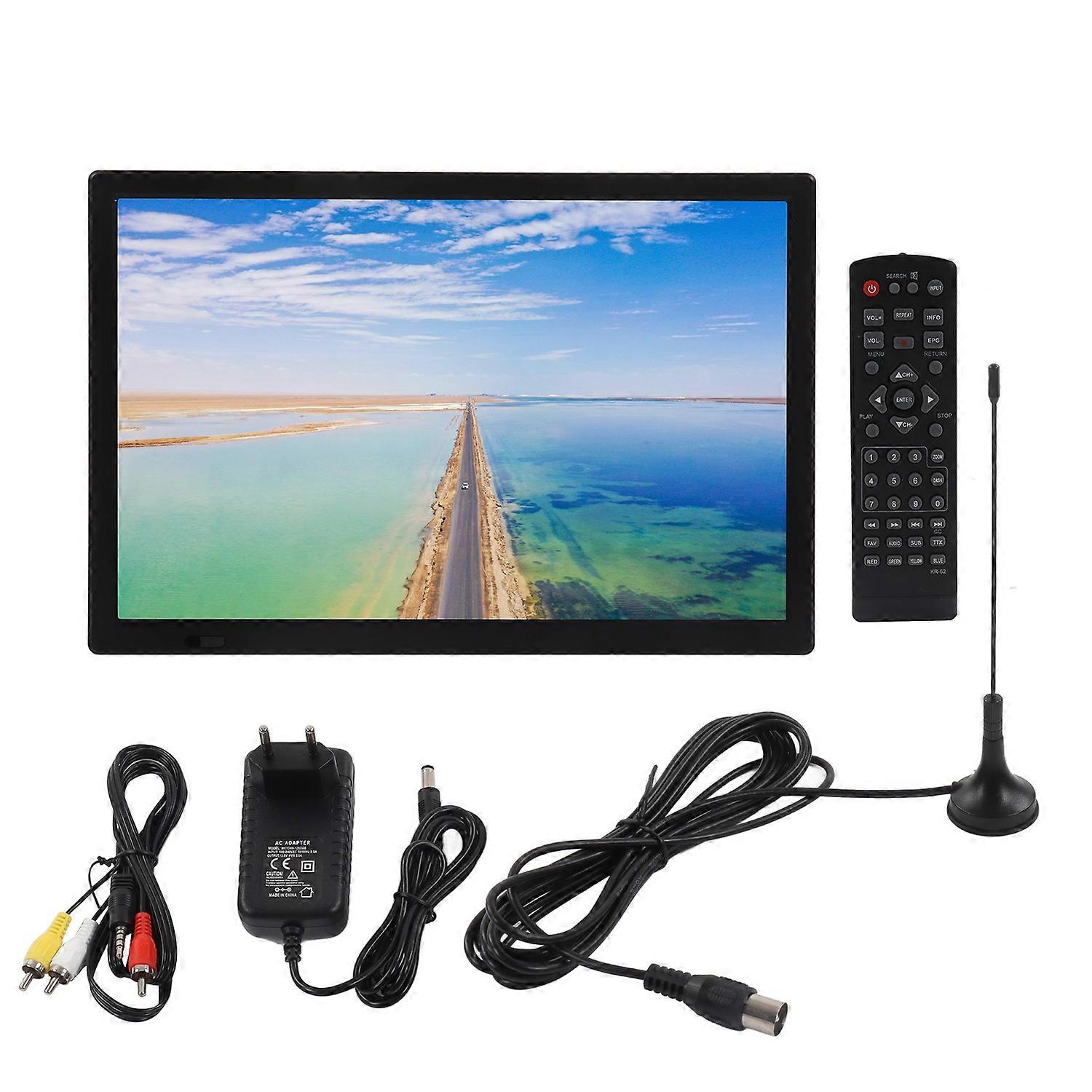 Portable TV 15.4 Inch Built in Rechargeable Battery LED TV Monitor with Digital Tuner