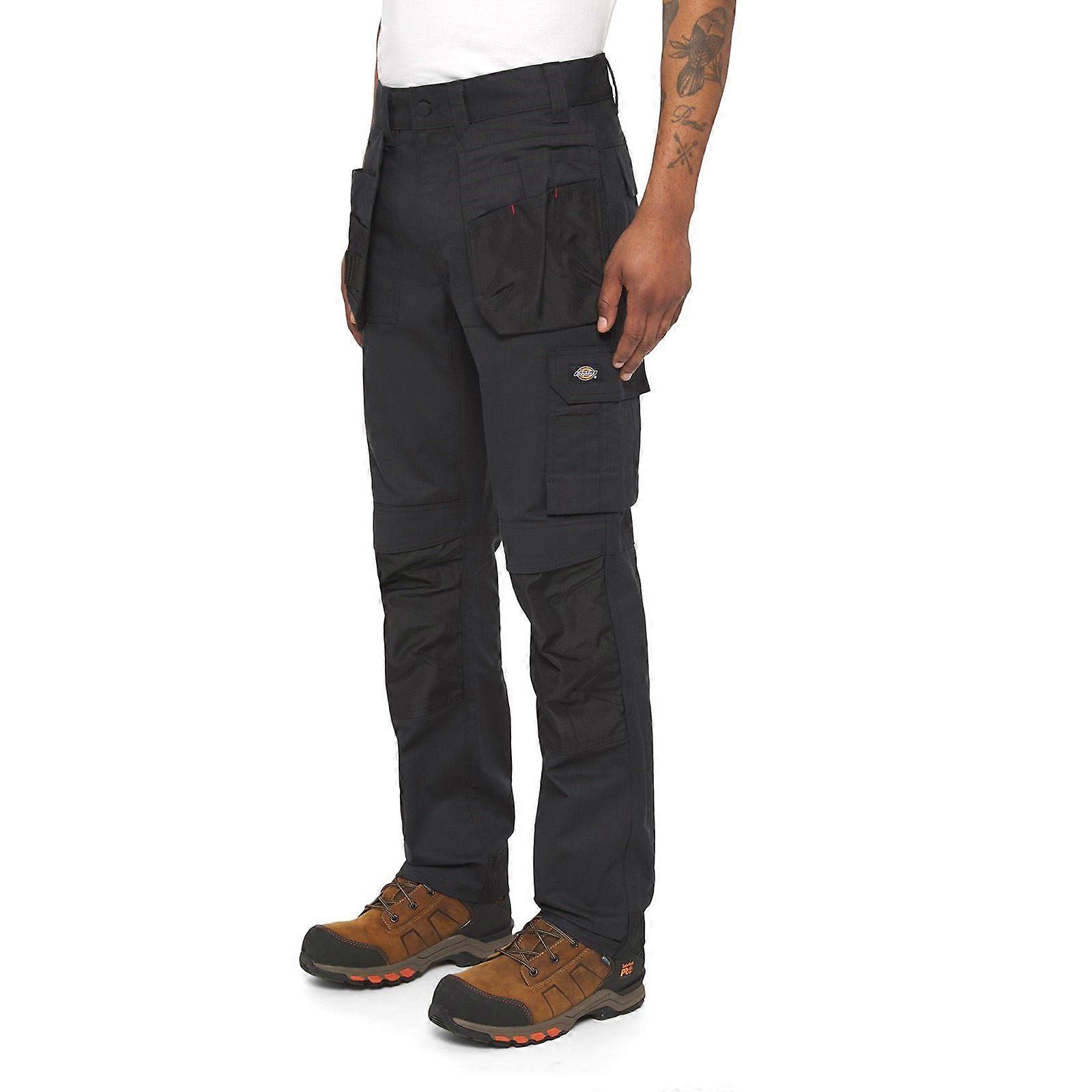 Dickies Multi Pocket Utility Polyester Men's Black Work Trousers