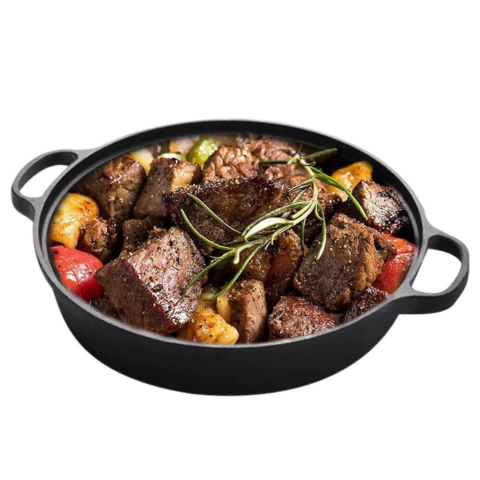 Nonstick Griddle Pan Omelet Griddle Pan With Lid For Stoves HeatInsulating Handle 28 Cm Skillet